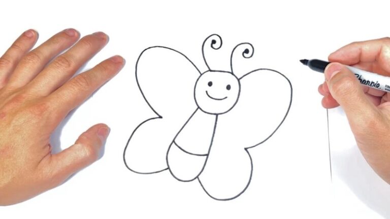 como-dibujar-una-mariposa-facil