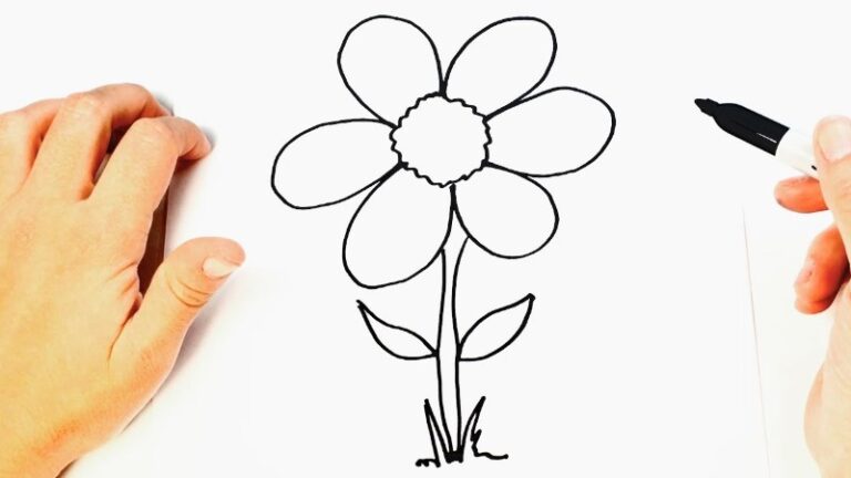 dibujar-flor-facil
