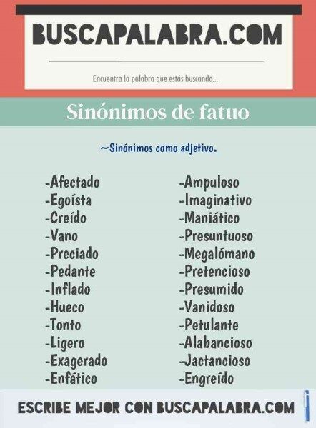 fatuo-sinonimo