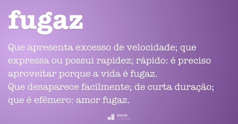 fugaz-significado
